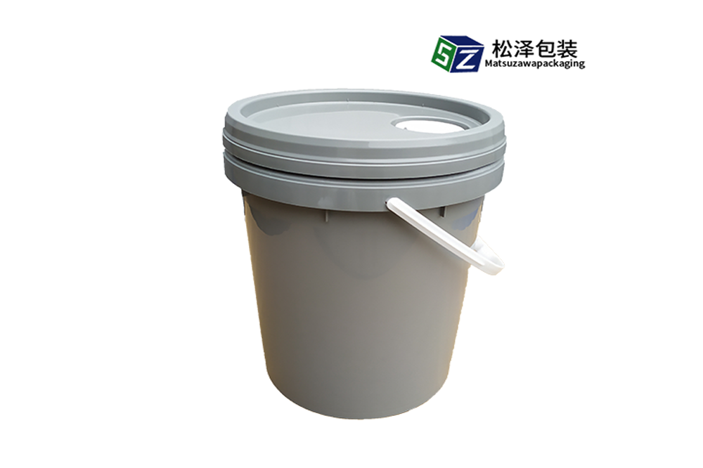广口塑料桶(20L)(灰色)